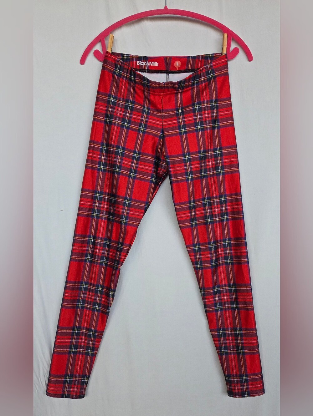 BlackMilk Tartan Red Leggings